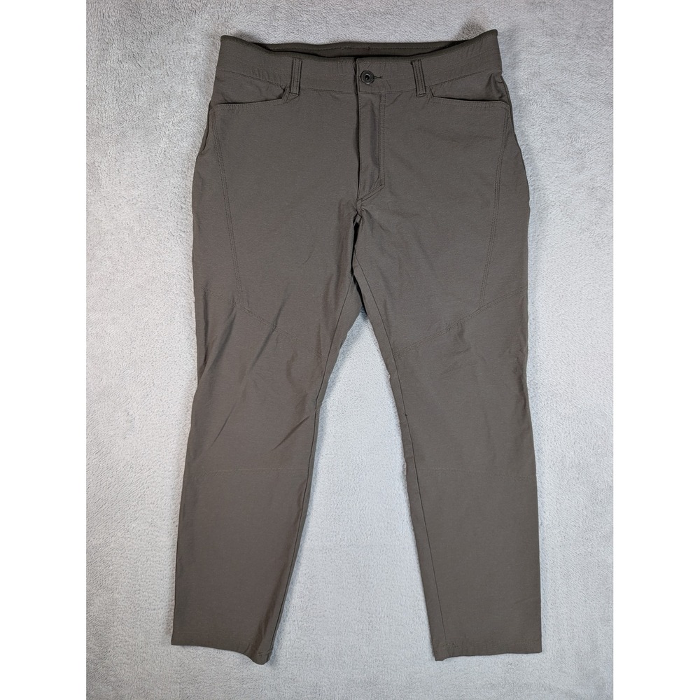 Kuhl Deceptr Mens 34x30 Brown Tuff Lite Stretch Hiking Travel Pants UPF 50 - Picture 2 of 10